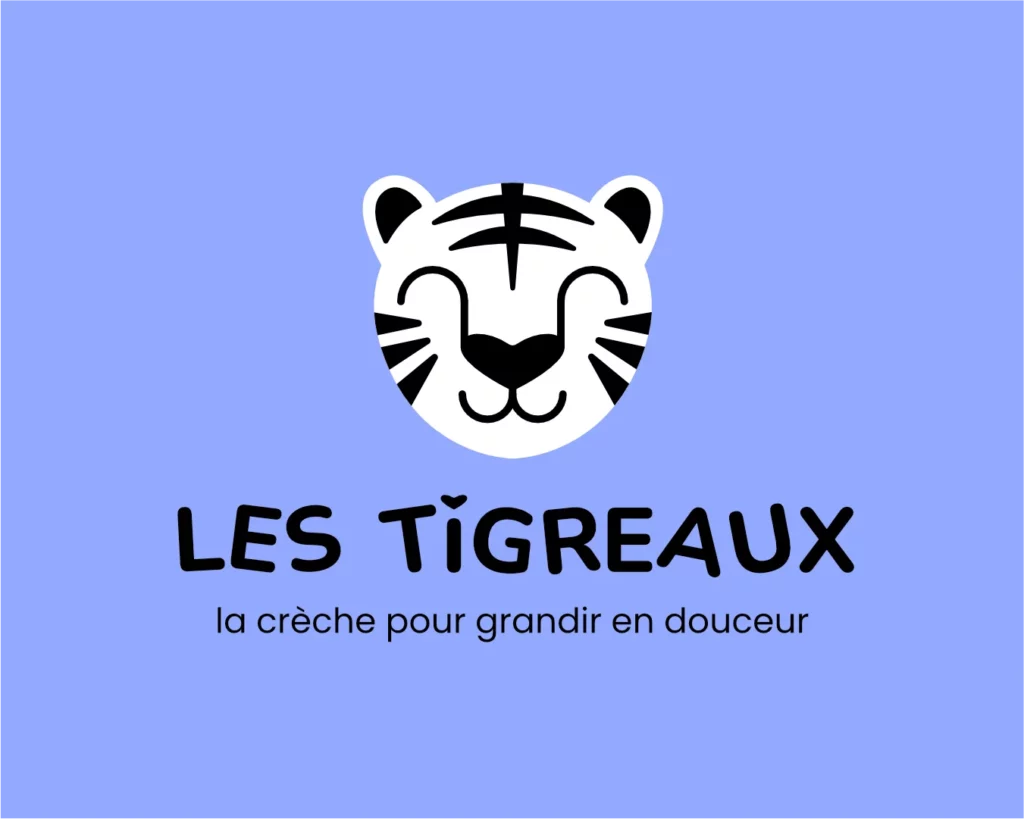 crèche logo logotype tigre studio aïe les tigreaux