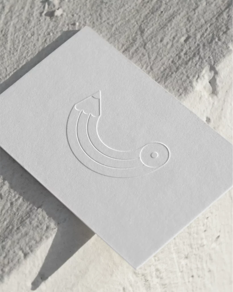 Logo et carte de visite atelier d'écriture - design par Studio Aïe