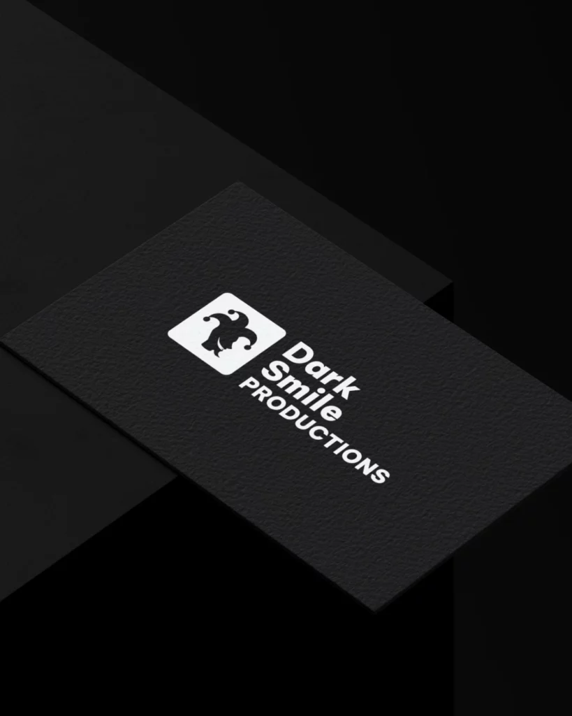 logotype carte de visite dark smile productions jérémy ferrari par studio aïe manon houille