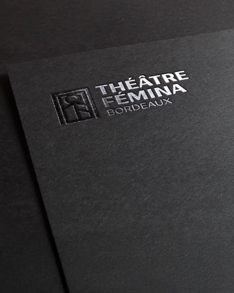 Logotype théâtre fémina bordeaux manon houille studio aïe graphisme