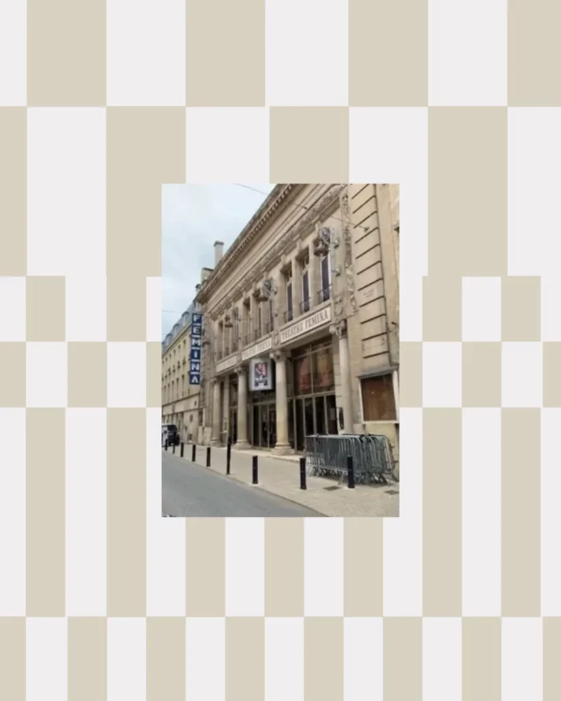 éléments graphiques identité visuelle studio aïe pour théâtre fémina