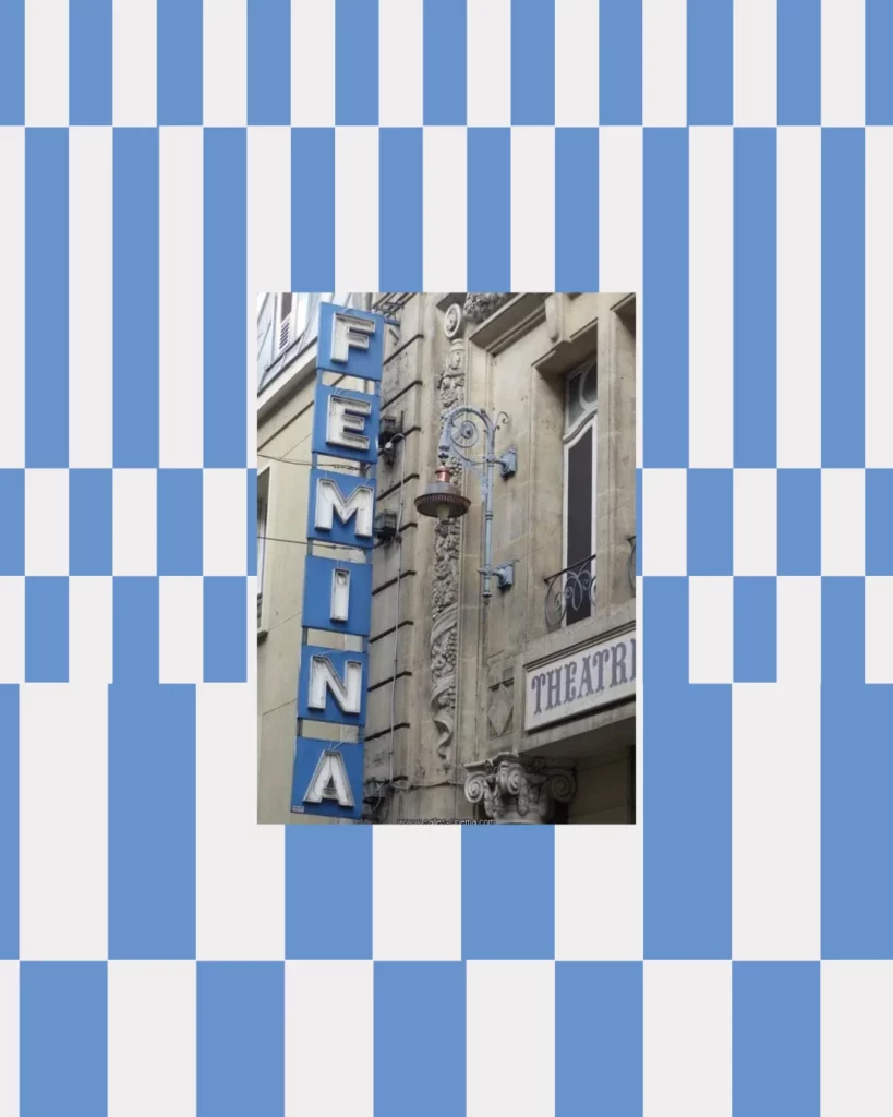 éléments graphiques identité visuelle studio aïe pour théâtre fémina