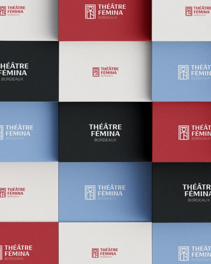 Supports de communication théâtre fémina bordeaux studio aïe