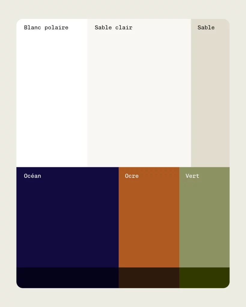 identité visuelle couleurs palette studio design graphisme naturelle