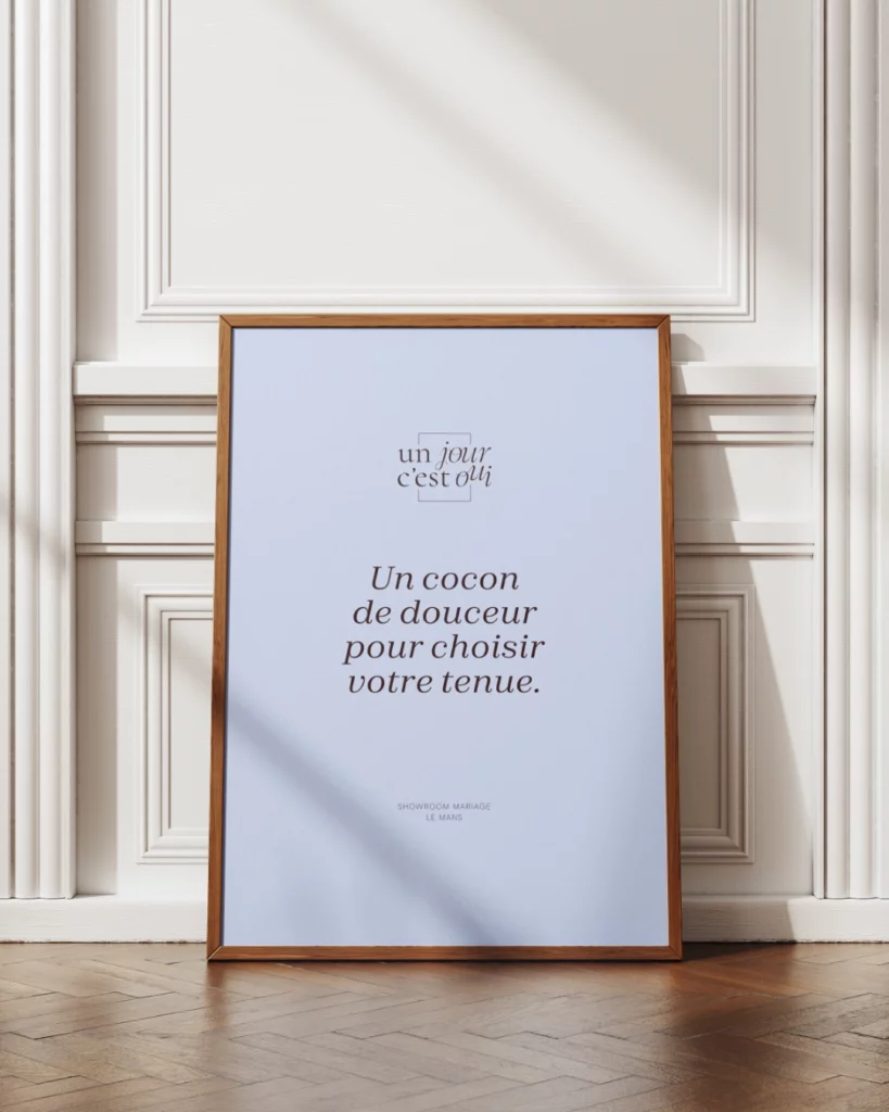 identité visuelle et logotype mariage un jour c'est oui studio aïe