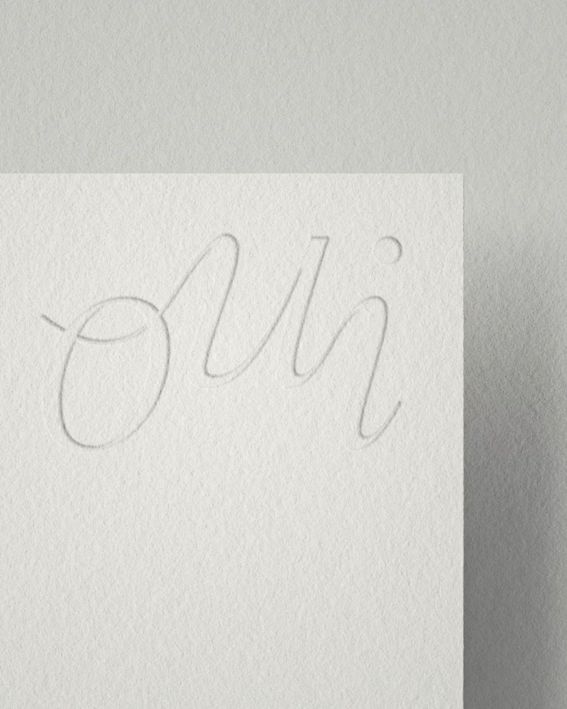 un jour c'est oui identité visuelle showroom mariage