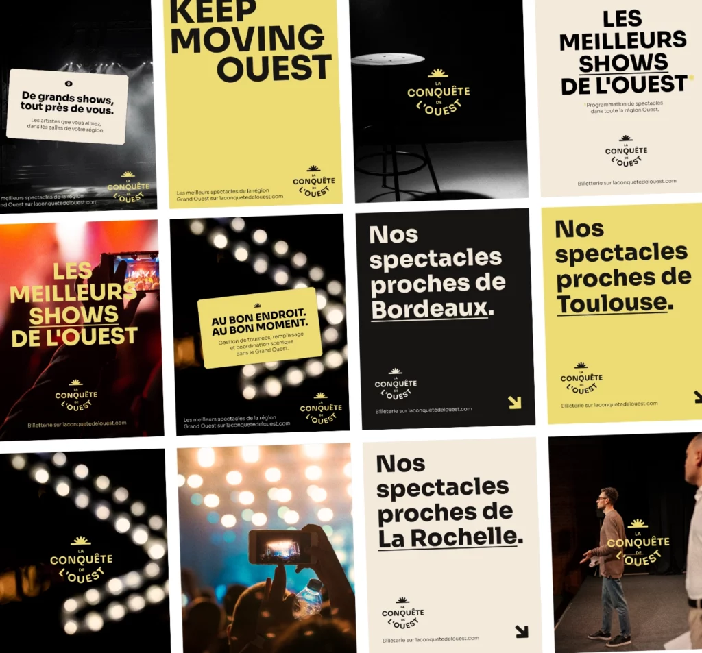 social media image branding studio aïe société de production spectacles musiques théâtre