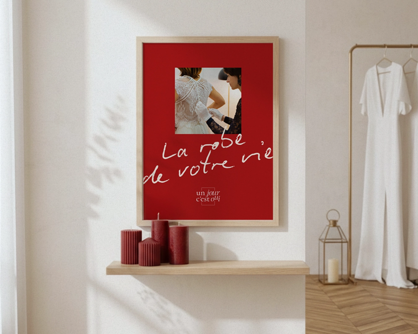 un jour c'est oui boutique mariage identité visuelle