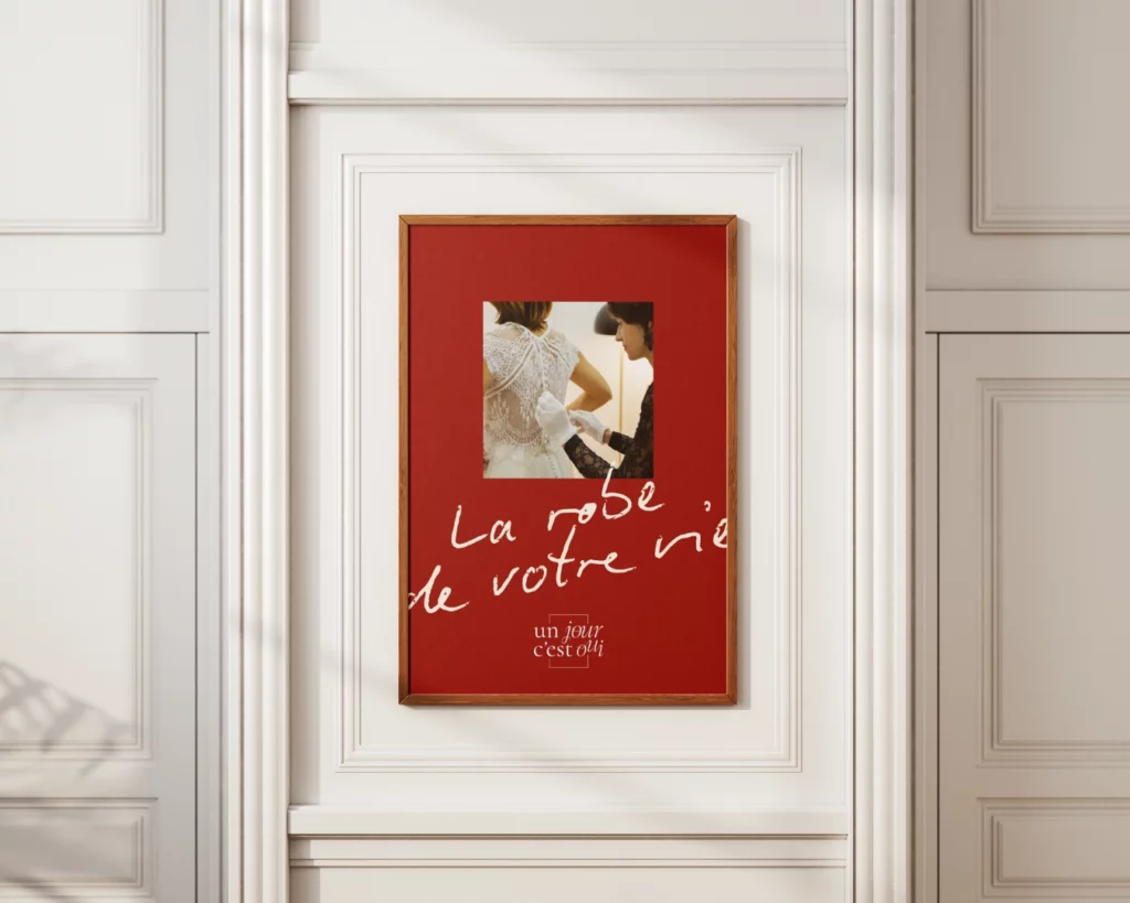 un jour c'est oui boutique mariage identité visuelle graphique