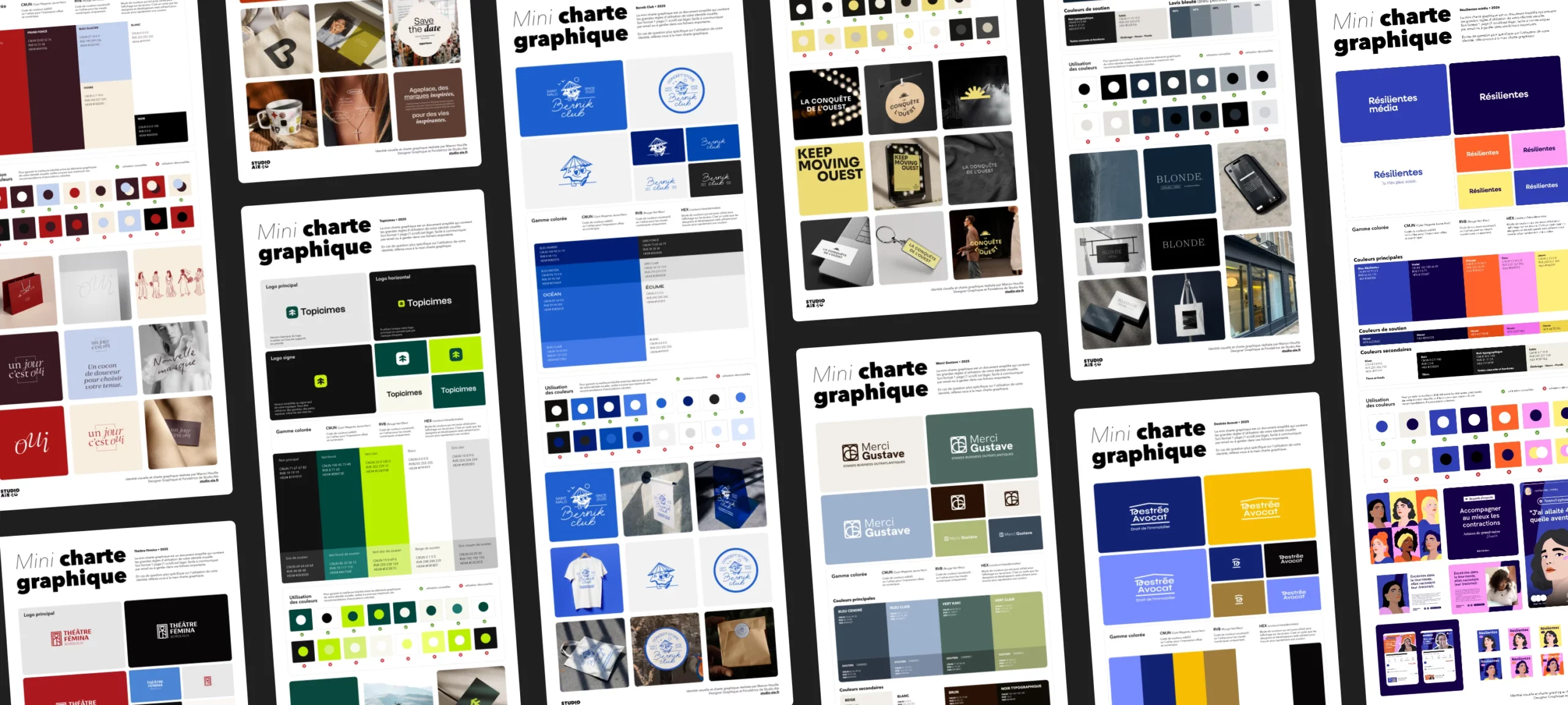 Identité visuelle logotype et branding - graphisme par studio Aïe en France